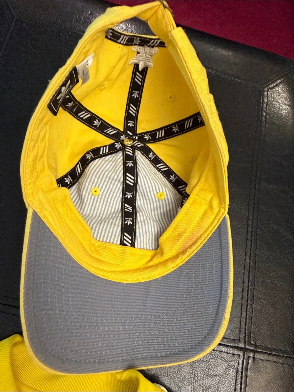 adidas Kids Yellow Track Jacket with White 3-Stripes & Womens’ Cap Bundle